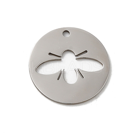 Non-Tarnish 201 Stainless Steel Pendants LS-STAS-E206-02P-01-1