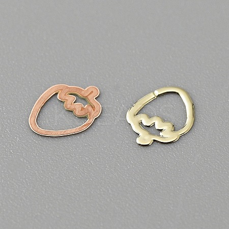 Fruit Style Brass Cabochons MRMJ-WH0003-08C-G-1