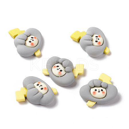 Opaque Resin Cabochons LS-RESI-G036-E05-1