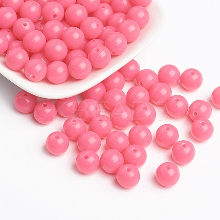 Fluorescent Acrylic Beads MACR-R517-10mm-04-1
