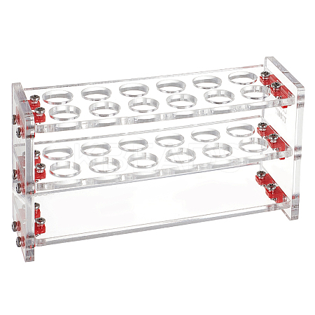 12-Hole 10ML Acrylic Display Stands ODIS-WH0043-61B-1