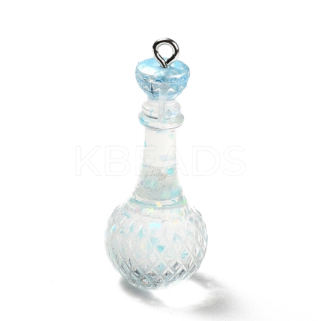 Transparent Resin Pendants LS-RESI-A019-01B-1