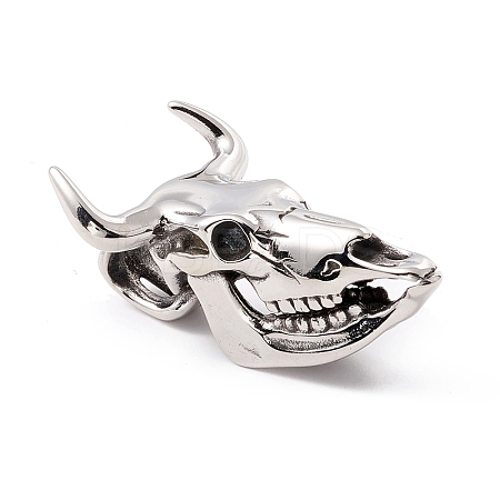 Tibetan Style 304 Stainless Steel Pendants STAS-P305-22AS-1