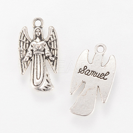 Tibetan Style Alloy Pendants TIBEP-Q063-72AS-RS-1