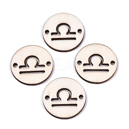 Unfinished Natural Poplar Wood Links Connectors WOOD-S045-139B-06-1