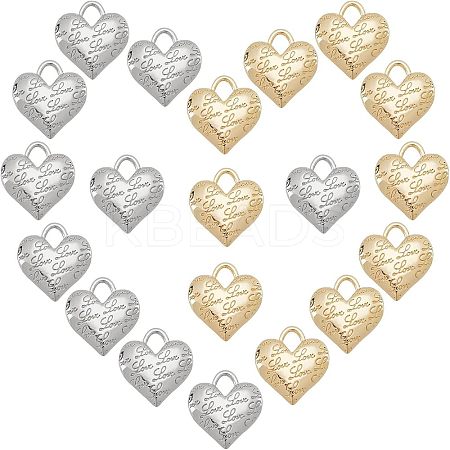 20Pcs 2 Colors Alloy Pendants FIND-NB0002-39-1