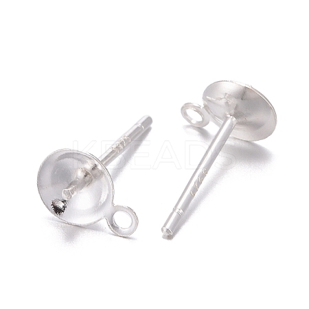 925 Sterling Silver Stud Earring Findings STER-T002-193S-1