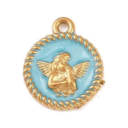 304 Stainless Steel Pendants STAS-H249-10G-1