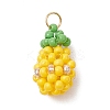 Glass Seed Beaded Pendants PALLOY-MZ00480-1