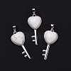 Natural Howlite Pendants G-I321-06P-20-2