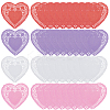 400Pcs 4 Colors Heart Lace Greaseproof Wrapping Paper FIND-SP0005-47-1