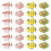 24Pcs 4 Colors Handmade Porcelain Beads PORC-TA0001-20-2