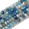 Natural Banded Agate Beads Strands G-D344-A34-06-3