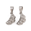 304 Stainless Steel Pendants STAS-B167-21A-P-1