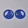 Nautical Theme Wood Pendants WOOD-WH0100-05-2