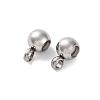 202 Stainless Steel Beads STAS-S151-02P-B-1