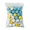 45Pcs 9 Styles Natural Wood European Beads WOOD-FS0001-27-6