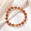 Natural Amber Beads Stretch Bracelets for Women BJEW-JB13254-1