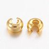 Brass Crimp Beads Covers X-KK-H289-NFG-NF-2