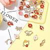 30Pcs 12 Styles Zinc Alloy Enamel Connector Charms FIND-FS0004-42-8