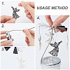 Thermal Rotating Candle Holder AJEW-WH0152-19P-2
