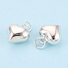 925 Sterling Silver Heart Charms STER-T008-32S-01-2