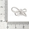 925 Sterling Silver Bowknot Connector Charms STER-S013-01P-3
