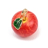 Fruit Alloy Enamel Charms ENAM-P264-02C-G01-3