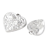 10Pcs 304 Stainless Steel Pendants STAS-P432-10P-2