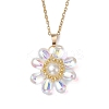 Glass & Glass Pearl Beads Pendants Necklaces for Women NJEW-MZ00106-05-2