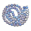 Electroplate Glass Beads Strands EGLA-N008-001-2