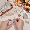 DIY Leather Keychain Making Kits DIY-OC0013-50B-3