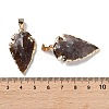 Raw Rough Natural Indian Agate Pendants G-T073-23G-02-3