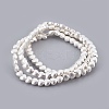 Electroplated Non-magnetic Synthetic Hematite Bead Strand G-E498-10B-02-1