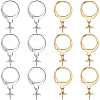 60Pcs 2 Colors 304 Stainless Steel Leverback Earring Findings STAS-SC0006-48-1