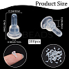 Clear Silicone Full-covered Ear Nuts FIND-SP0001-18D-2