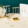 36pcs 9 style Brass Hoop Earring Findings KK-PH0005-99-5