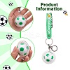 Soccer Keychain Cool Soccer Ball Keychain with Inspirational Quotes Mini Soccer Balls Team Sports Football Keychains for Boys Soccer Party Favors Toys Decorations JX297A-4