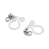 Non-Tarnish 202 Stainless Steel Clip-on Earrings Findings STAS-B072-17P-2