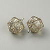 Transparent Resin Polyhedral Dice Pendants FIND-TAC0005-21N-1