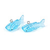 Sea Animal Theme Transparent Resin Pendants X-RESI-D071-04A-1