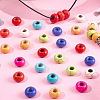 80Pcs 8 Colors Dyed Synthetic Turquoise European Beads SPDL-SC0001-01-7
