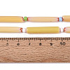 Handmade Millefiori Glass Lampwork Strip Beads Strands LA-N047-01C-4