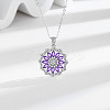 Flower Brass Micro Pave Cubic Zirconia Jewelry Set FS-WG0AAA8-01-3