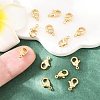 SHEGRACE Brass Lobster Claw Clasps XGR0009G-03G-5