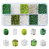 100G 10 Colors Glass Seed Beads SEED-YW0002-89F-1