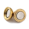 Ion Plating(IP) 304 Stainless Steel Magnetic Clasps with Loops STAS-G173-05G-8MM-2