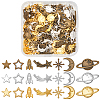 Cosmic Theme Zinc Alloy Cabochons FIND-SC0011-74D-1