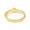 Clear Cubic Zirconia Initial Letter Adjustable Ring RJEW-C052-01G-G-3