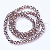 Electroplate Glass Beads Strands EGLA-A034-T4mm-C12-2